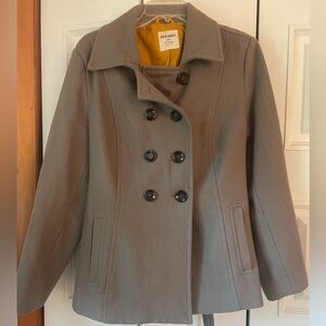 Old Navy women’s pea coat, tan/light brown color, XL, great condition